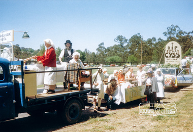 Photograph, Eltham Football field, Eltham Community Festival Parade, 12 November 1988, 12/11/1988