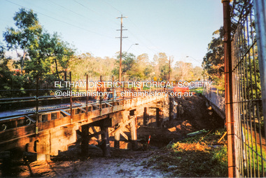 Photograph, Reconstruction of Brougham Street Bridge, Eltham, 15 July 2009, 15/07/2009