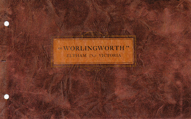 Booklet, Worlingworth, 10-26 Banoon Road, Eltham, Victoria, 1928, 1928