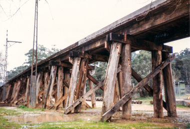 Photograph, Trestle Railway Bridge, Eltham, 1986
