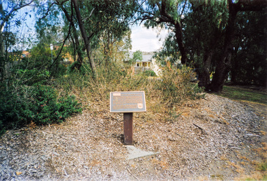 Photograph, Time Capsule Memorial Plaque designed by Joh Ebeli, Eltham Community Centre