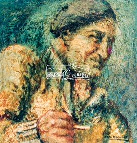 Photograph, Painting of Alan Marshall by Ian Hassall, 1988