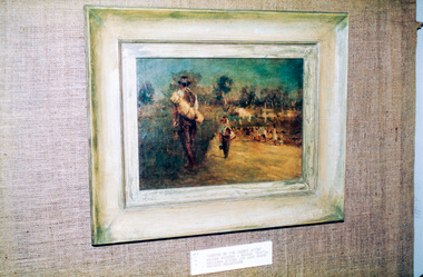 Photograph, Peter Bassett-Smith, Sketch on the Plenty River, Walter Withers (c.1895), 1988
