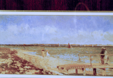 Photograph, Peter Bassett-Smith, Breezy day at Point Henry, near Geelong, Walter Withers (c. 1900), 1988