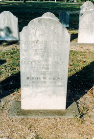 Photograph, Francis William Wingrove, Henry Vivian Wingrove and Bessie Wingrove graves, Saint Helena (Saint Katherine Anglican) Churchyard, St Helena