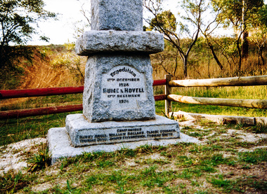 Photograph, Hume and Hovell Monument, Autumn Excursion, Hume and Hovell's 1824 expedition, 26 May 1996, 26/05/1996