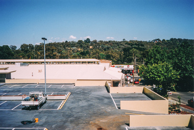 Photograph, Doug Orford, New carpark, Eltham Village Shopping Centre renovations, corner Arthur Street and Main Road, Eltham, 1999, 1999