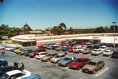 Photograph, Doug Orford, New carpark, Eltham Village Shopping Centre renovations, corner Arthur Street and Main Road, Eltham, 1999, 1999