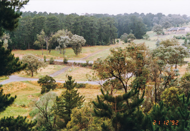 Photograph, Metropolitan Water pipe track south of Main Road from near The Esplanade, Research, 21 December 1992, 21/12/1992
