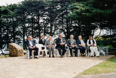 Photograph, Rededication Ceremony, War Memorial Tower, Kangaroo Ground. 8 November 2001, 08/11/2001