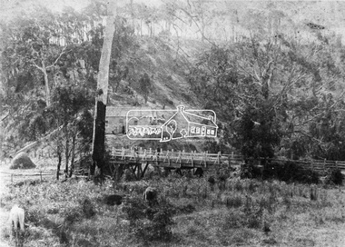 Negative - Photograph, Hurst's Bridge, 1885