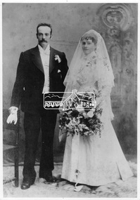 Photograph, Marriage of William George Gray and Frances Ellen Hurst, 12 May 1897
