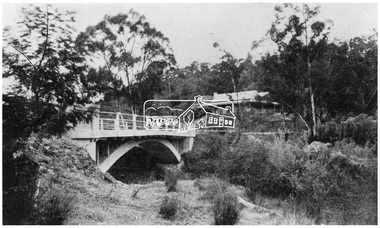 Negative - Photograph, Rose Stereograph Company, The Bridge, Hurstbridge, Vic, c.1925