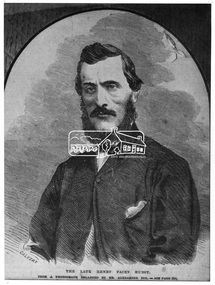 Photograph, The late Henry Facey Hurst - shot by bushranger Burke, 1872