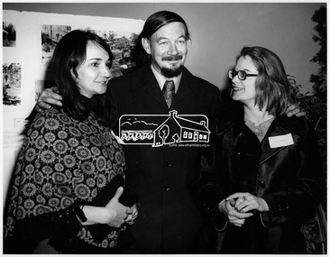 Photograph, Book launch "Pioneers & Painters"; Mr. Peter Stansfield and Miss Jean Truebridge, 7 Jul 1971