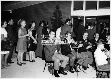 Photograph, Guests arriving for Buffet Dinner, West Riding Hall, Henry Petrie Community Centre, 7 Jul 1971