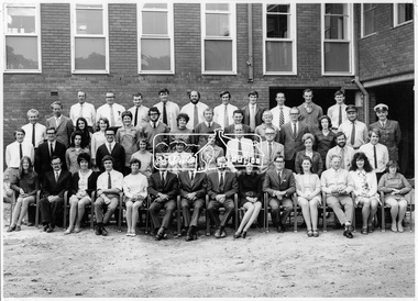 Photograph, Hugh Fisher, Eltham Shire Council Staff, Shire Centenary Anniversary, 6 April 1971