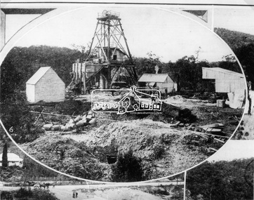 Photograph, The Australasian, Poppet-Head of the Caledonian Mine, the Warrandyte Gold Fields, 1906