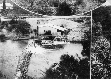 Photograph, The Australasian, The Caledonia Battery, the Warrandyte Gold Fields, 1906