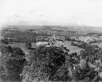 Photograph, View of surrounding district from War Memorial Tower at Kangaroo Ground