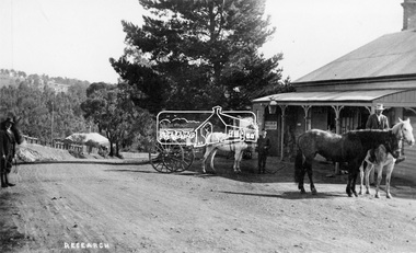 Negative - Photograph, Tom Prior (prob.), West's Research Hotel, Main Road, Research, c.1907
