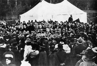 Photograph, Opening of the Heidelberg to Eltham Railway on June 6th 1902 by His Excellency The Governor-General