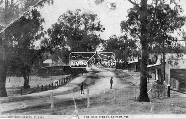 Negative - Photograph, Rose Stereograph Company, The Main Strteet, Eltham, Vic, c.1923