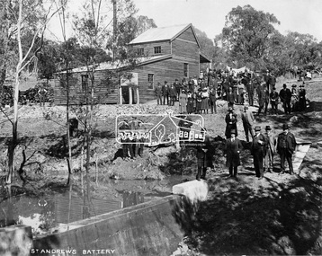 Negative - Photograph, Opening of St. Andrews Battery, Queenstown, 29 Aug. 1919