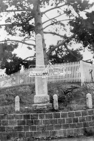Negative - Photograph, Eltham War Memorial Obelisk 1914-1918, cnr. Main Road and Bridge Street, c.1925