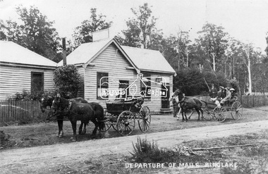 Negative - Photograph, Departure of Mails, Kinglake, c.1908