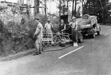 Photograph, Whittlesea-Kinglake Road Patrol Gang, April 1961