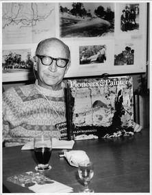 Photograph, Book launch "Pioneers & Painters"; Mr. Alan Marshall, 13 Park Road, Eltham. Editor of "Pioneers and Painters", 7 Jul 1971