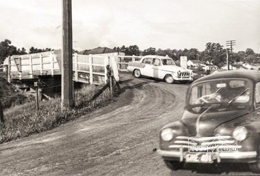 Photograph, Old railway overpass, Sherbourne Road, Briar Hill, c.1971, 1971