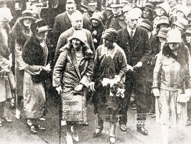 Negative - Photograph, Duchess of York at the opening of the Emily McPherson College, 27 Apr 1927
