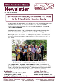 Newsletter, Newsletter, No. 238 February 2018