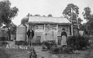 Photograph, Tom Prior, A Bush Home - Research, Vic, c.1895