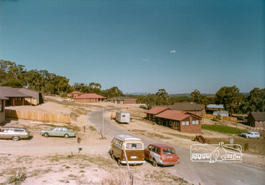 Photograph, Stokes Place, Eltham, April 1980; viewed from near no. 10 looking southeast, 1980