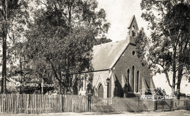 Photograph - Photograph postcard, English Church, Eltham, c.1920