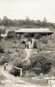 Photograph postcard, Lack's House, Research