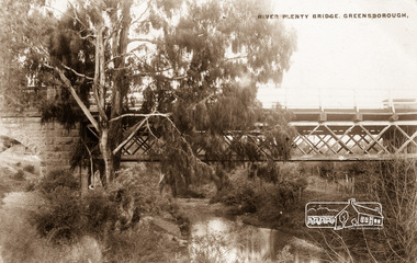 Photograph postcard, River Plenty Bridge, Greensborough