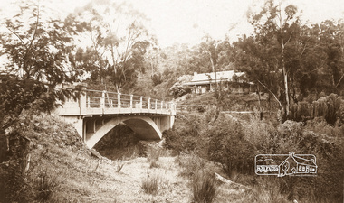 Photograph - Postcard, The Bridge, Hurstbridge, Vic