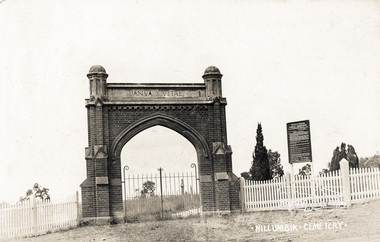 Photograph postcard, Nillumbik Cemetery