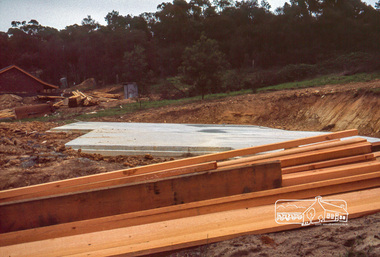 Photograph, Concrete slab from driveway
