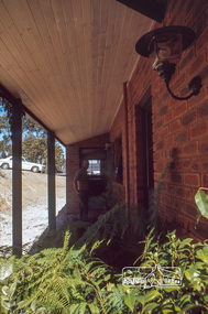 Photograph, Peter Vermey under back verandah, April 1980