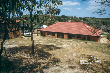 Photograph, Backyard, house and garage, January 1981