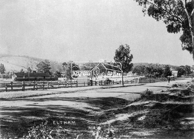 Photograph, J.H. Clark, Eltham, Main Road from Arthur Street towards station