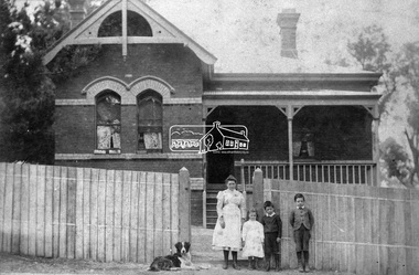 Negative - Photograph, Wall Bros, State School Residence, Dalton Street, Eltham, c.1902