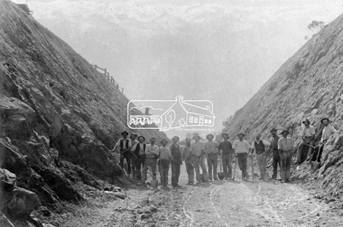 Photograph, Construction of Railway Line, Greensborough to Eltham