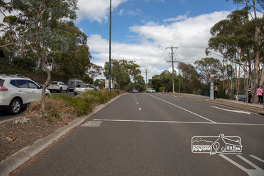 Photograph, Getting ready for the crowd about to march down Main Road, Save Community Reserves Rally, Main Road, Eltham, 4 March 2018, 4/3/2018