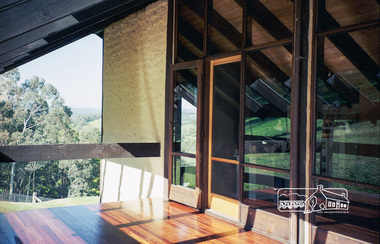 Photograph, Gayle Blackwood, Alistair Knox designed mudbrick  home, rural area Nillumbik